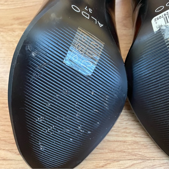 NWT ALDO WOMEN’S OPEN TOE HIGH HEELED BROWN SHOES SIZE 37 US SIZE 6.5-7 - Picture 9 of 15